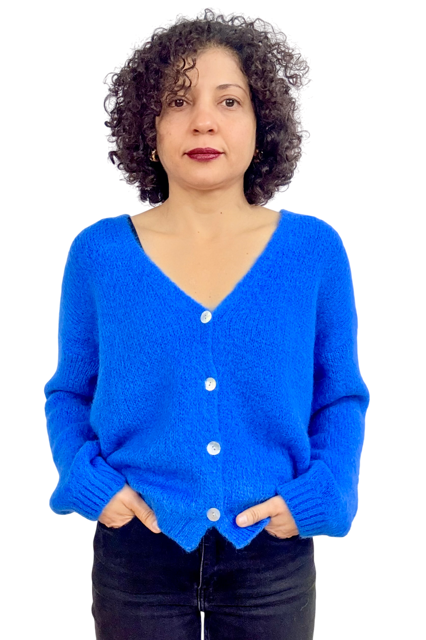Cardigan kint button