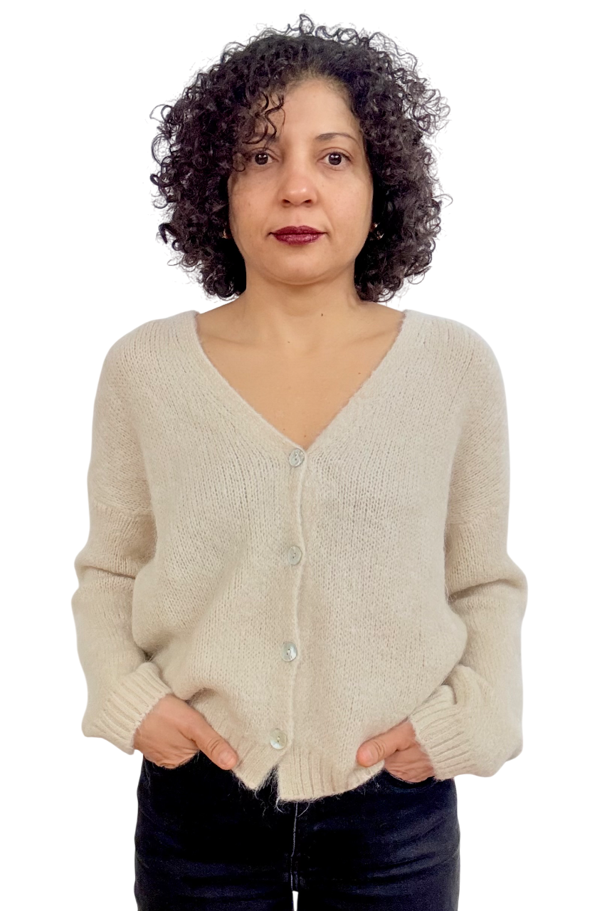 Cardigan kint button