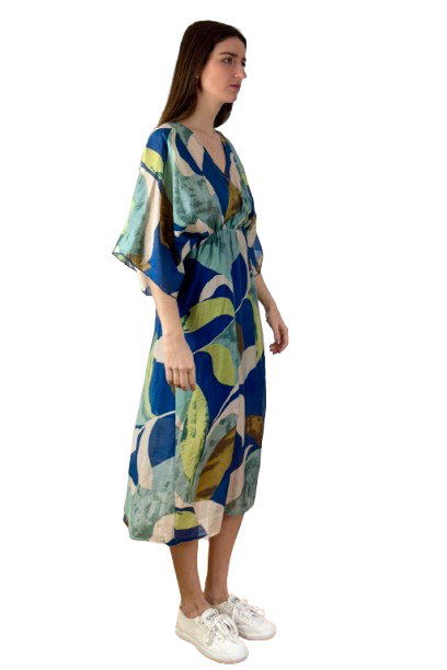Vestido irina leaf