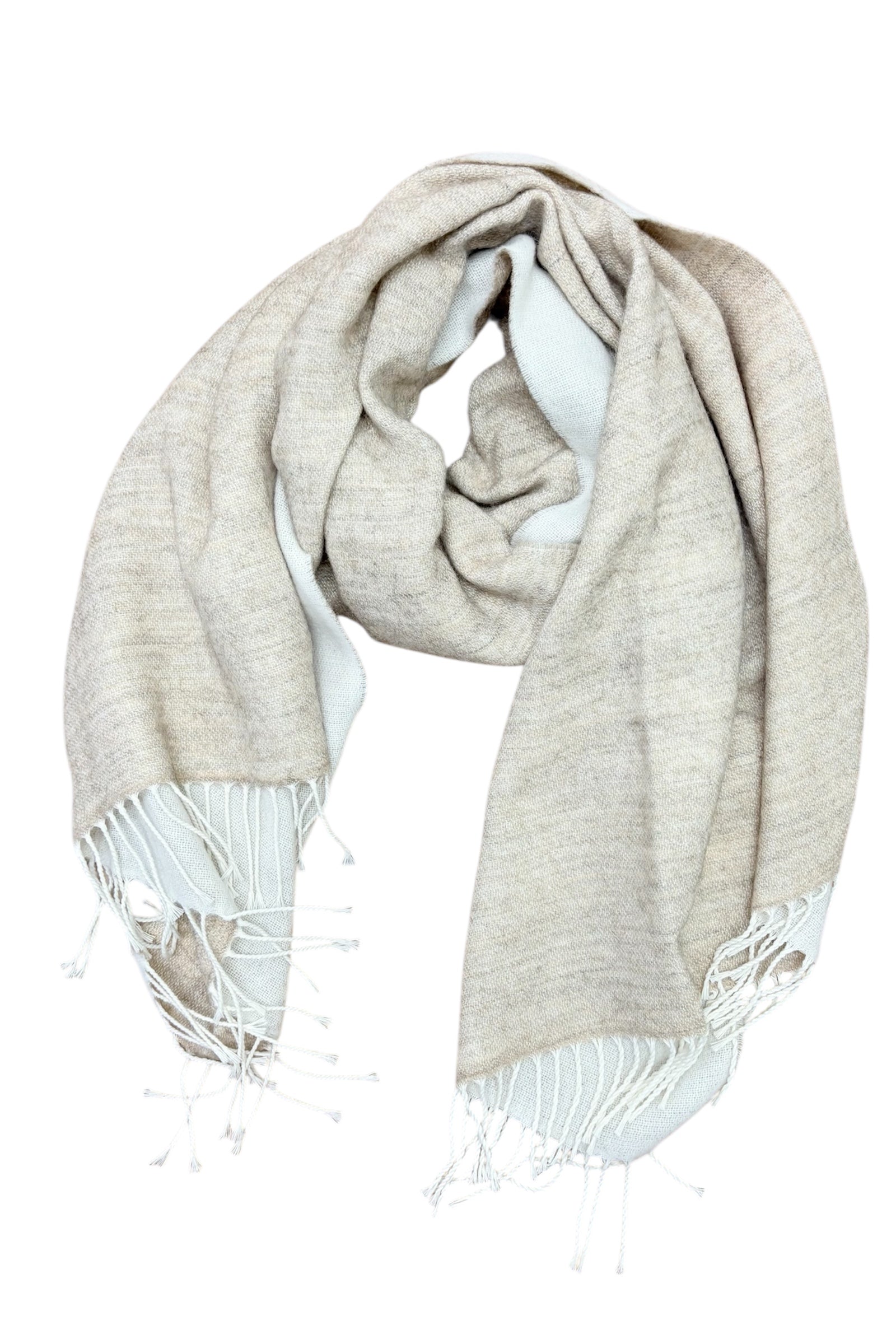 Scarf double bianco