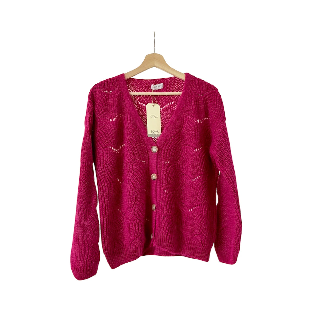 Cardigan loose mohair