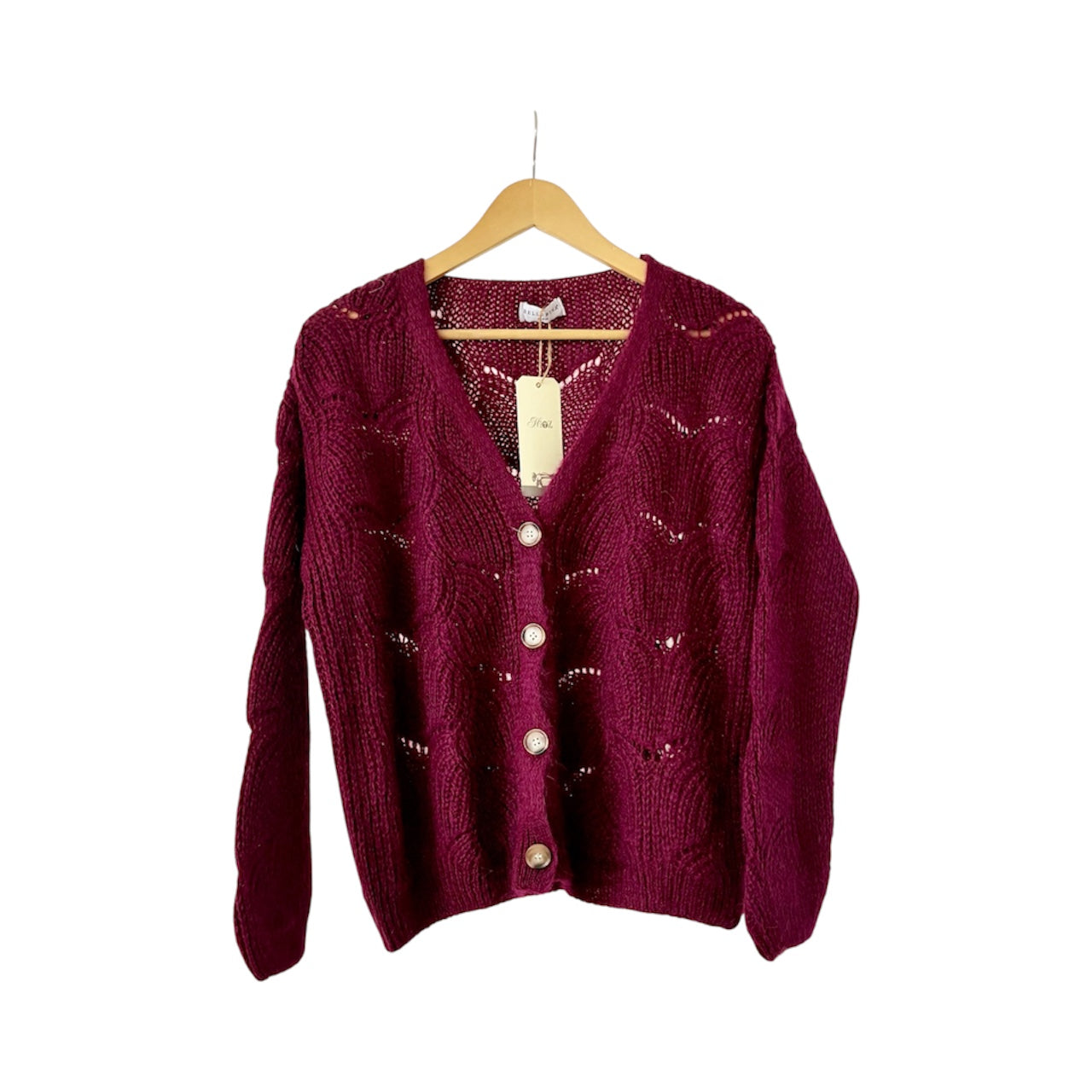 Cardigan loose mohair