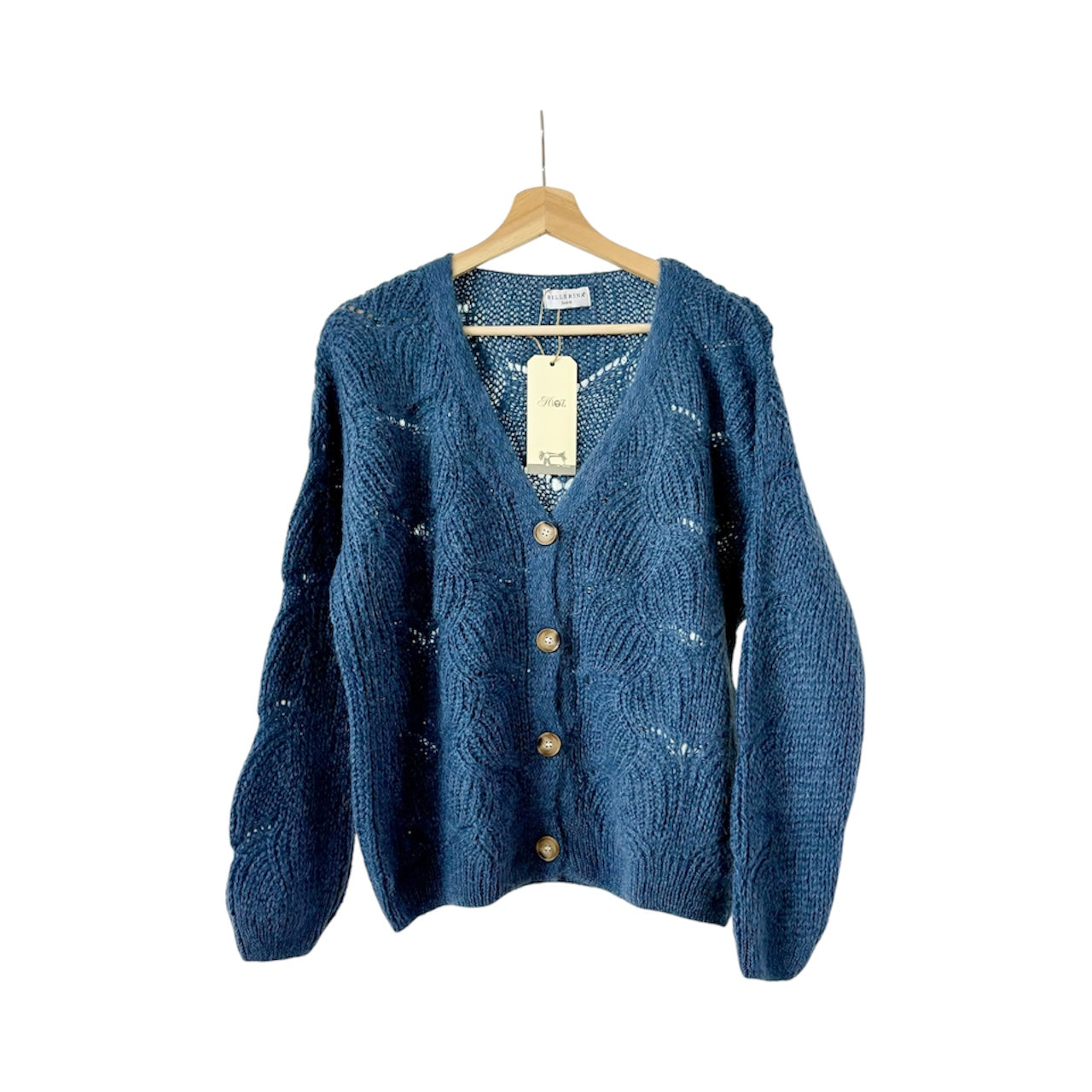 Cardigan loose mohair