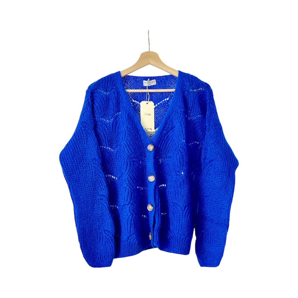Cardigan loose mohair