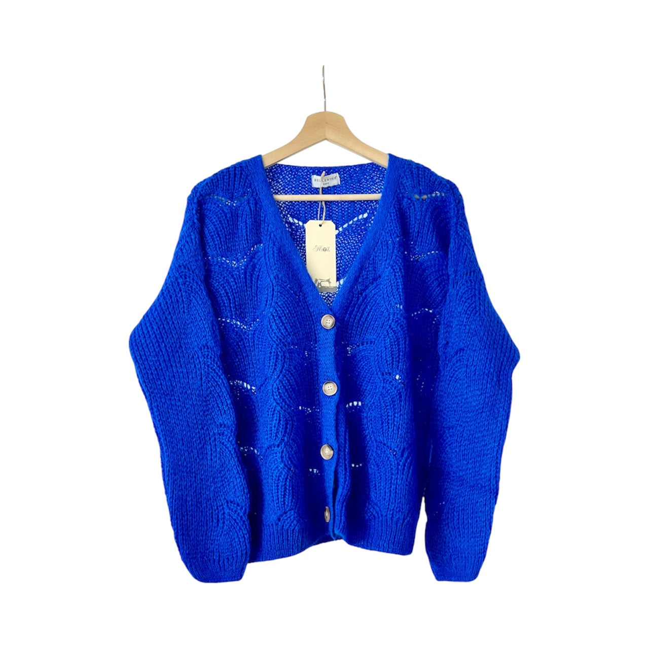 Cardigan loose mohair