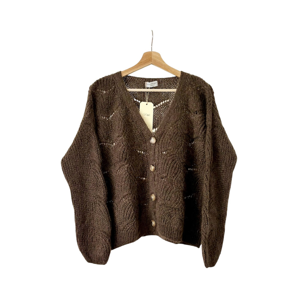 Cardigan loose mohair