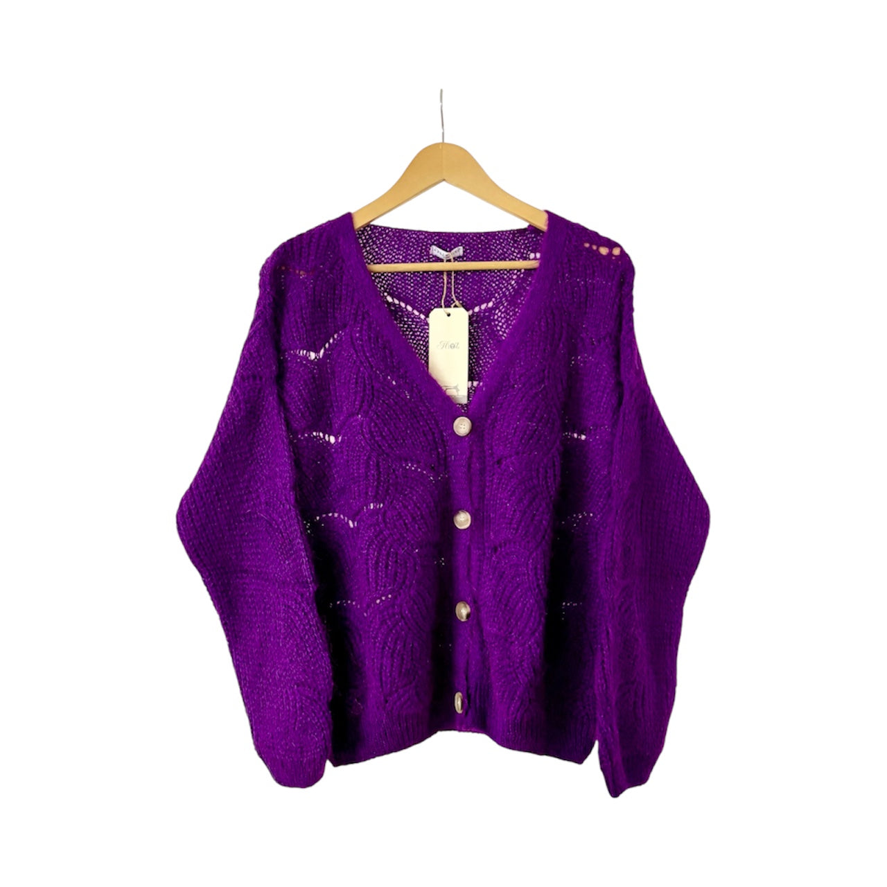 Cardigan loose mohair