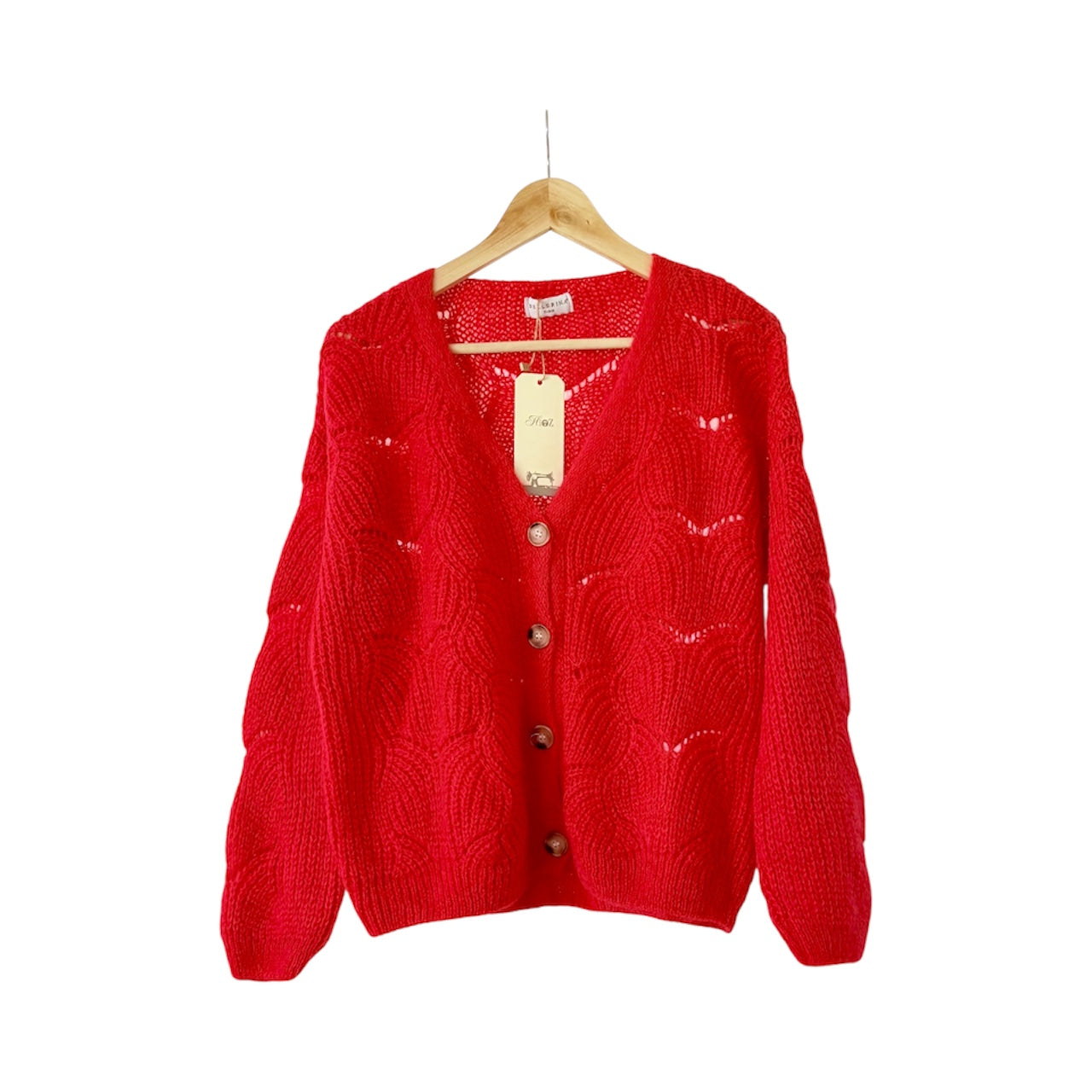 Cardigan loose mohair