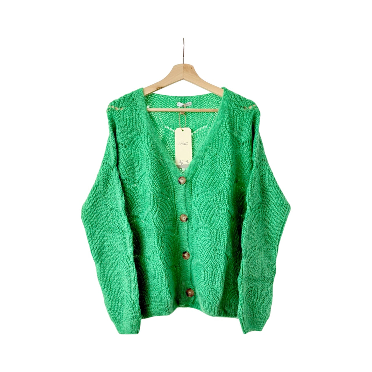Cardigan loose mohair