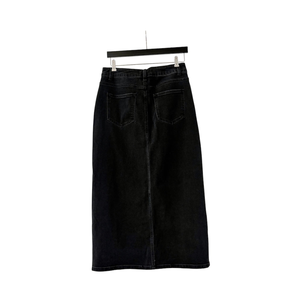 Falda denim nero