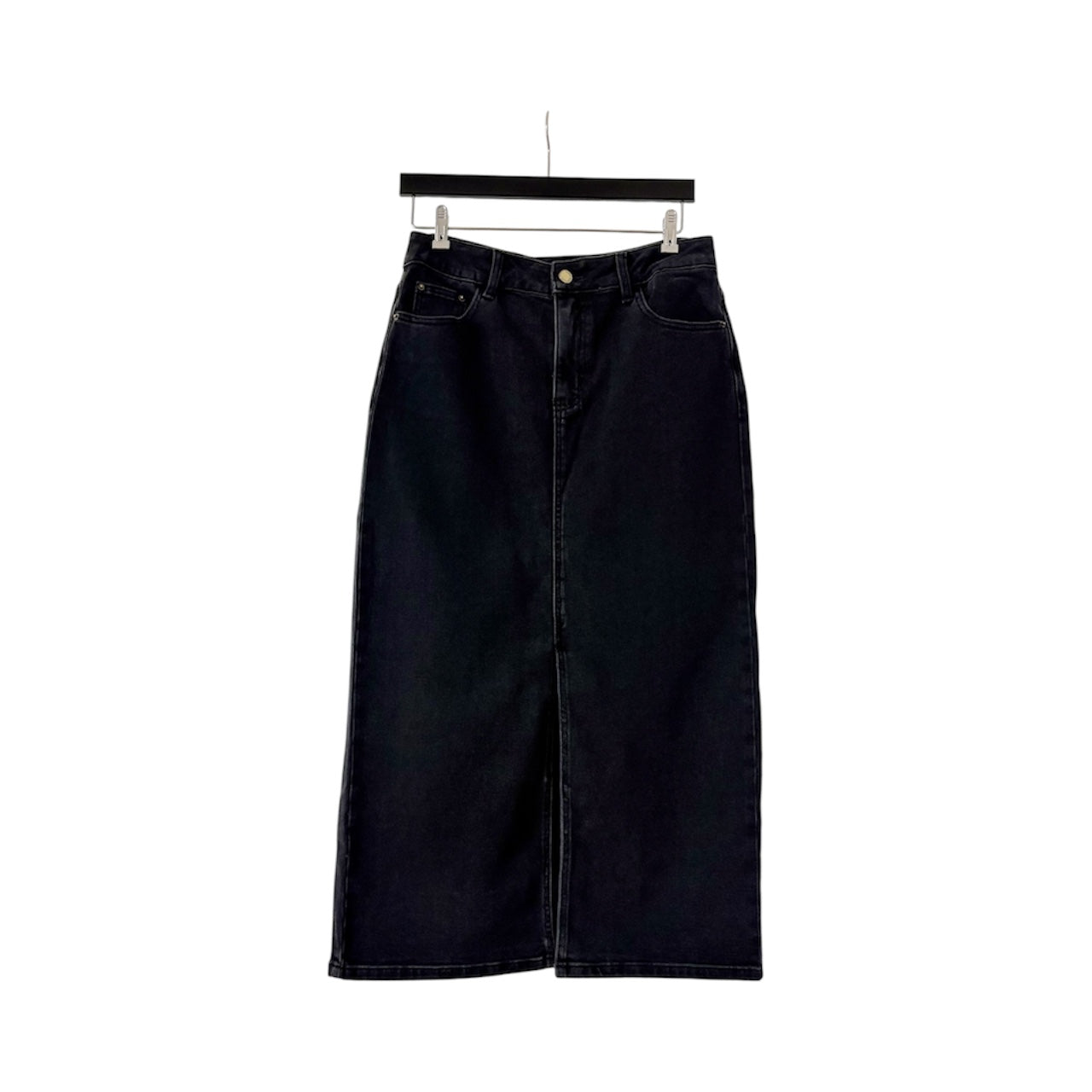 Falda denim nero
