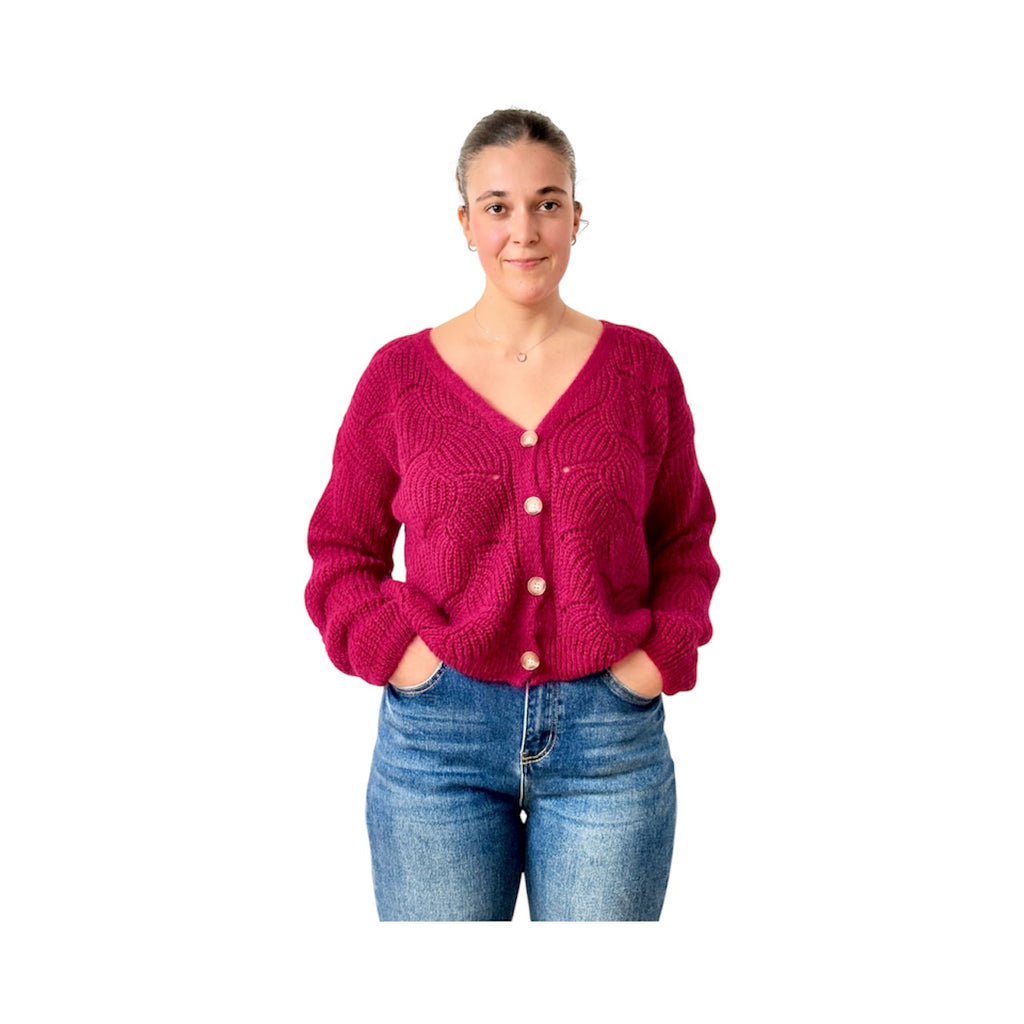 Cardigan loose mohair