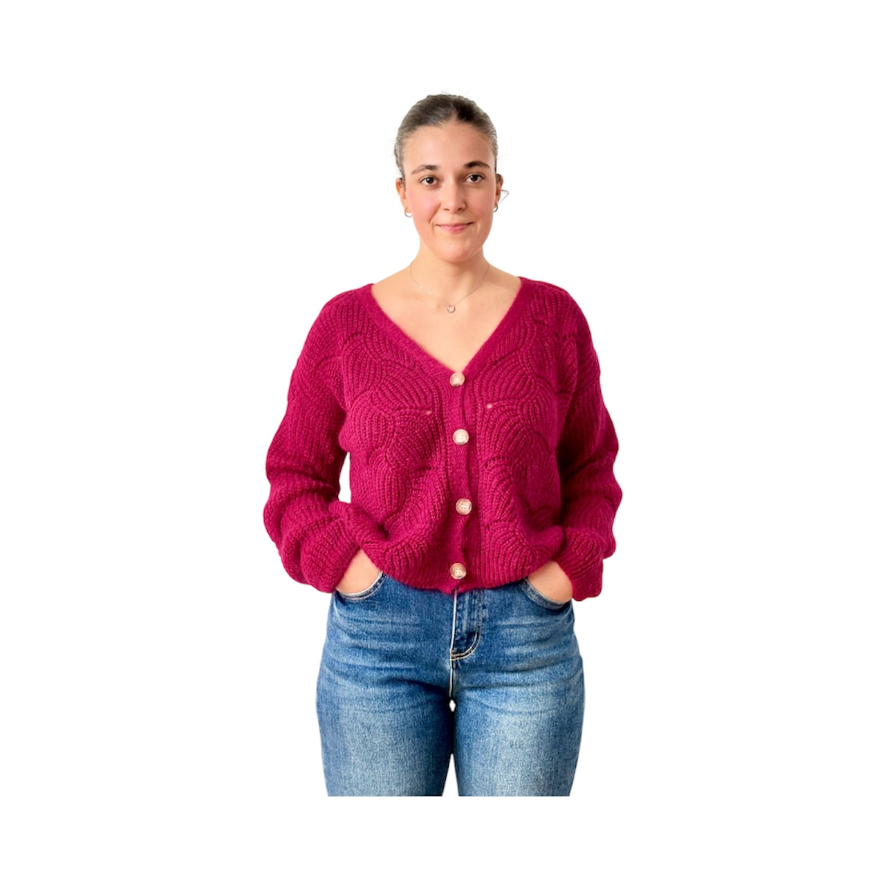Cardigan loose mohair