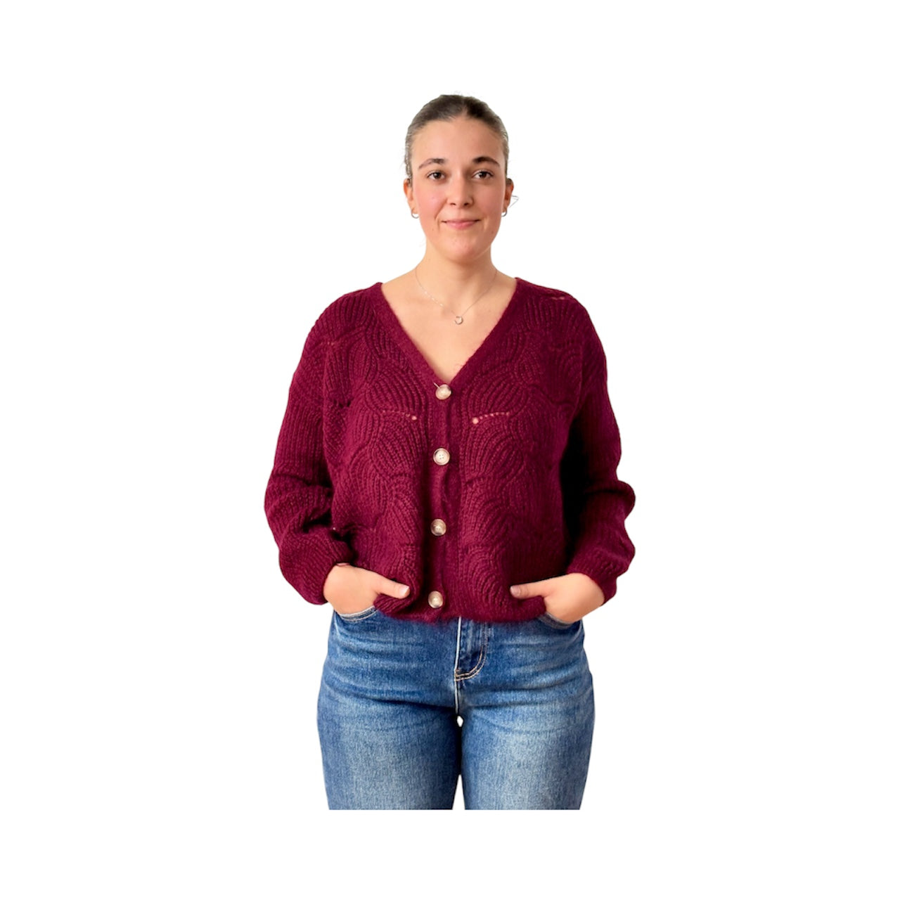 Cardigan loose mohair