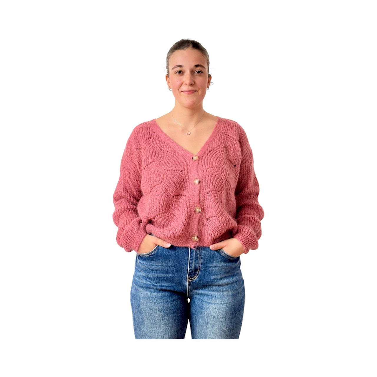 Cardigan loose mohair