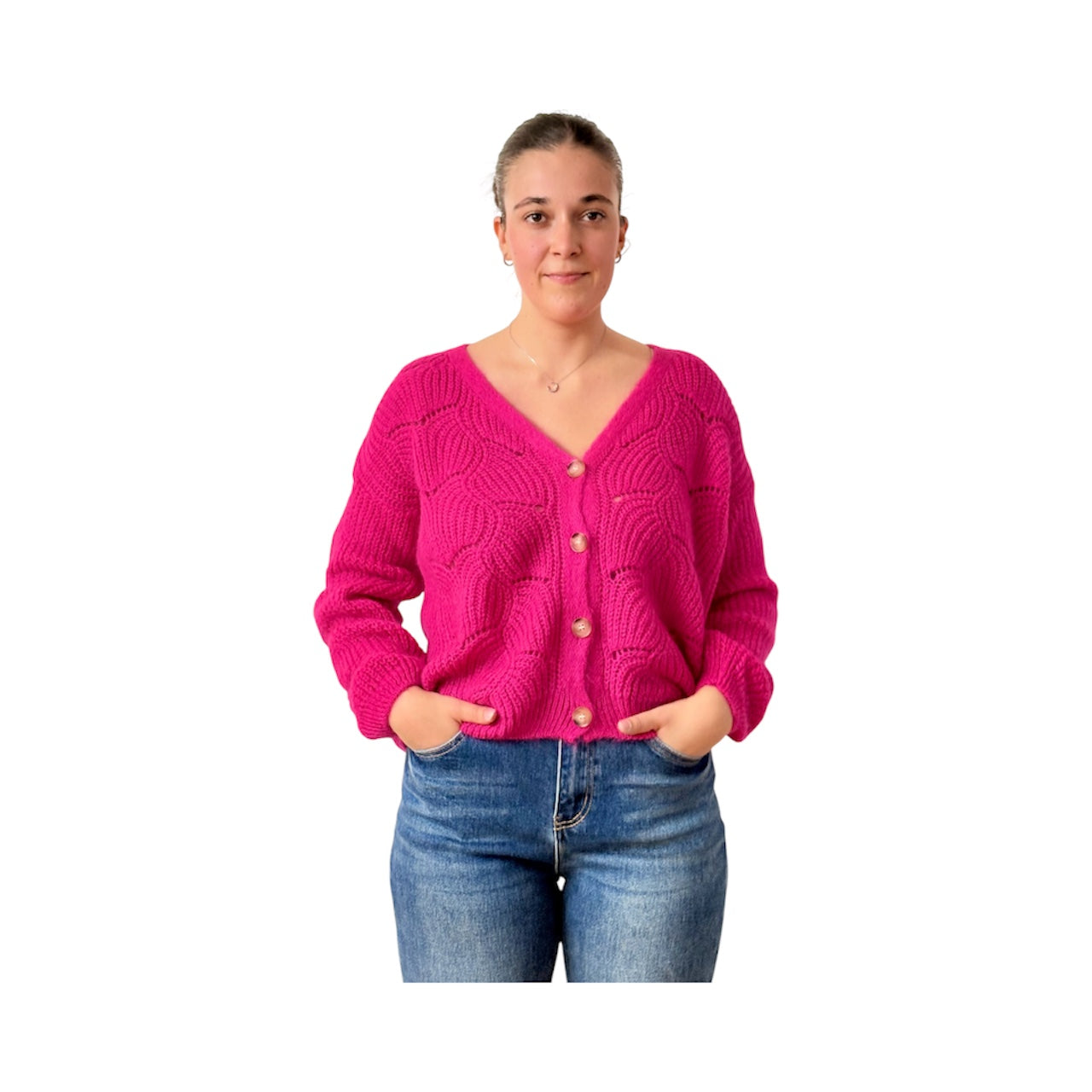 Cardigan loose mohair