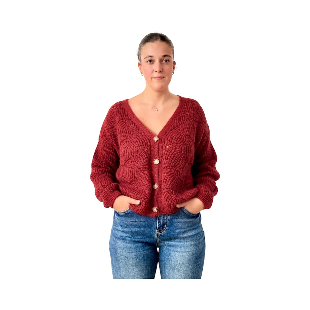 Cardigan loose mohair