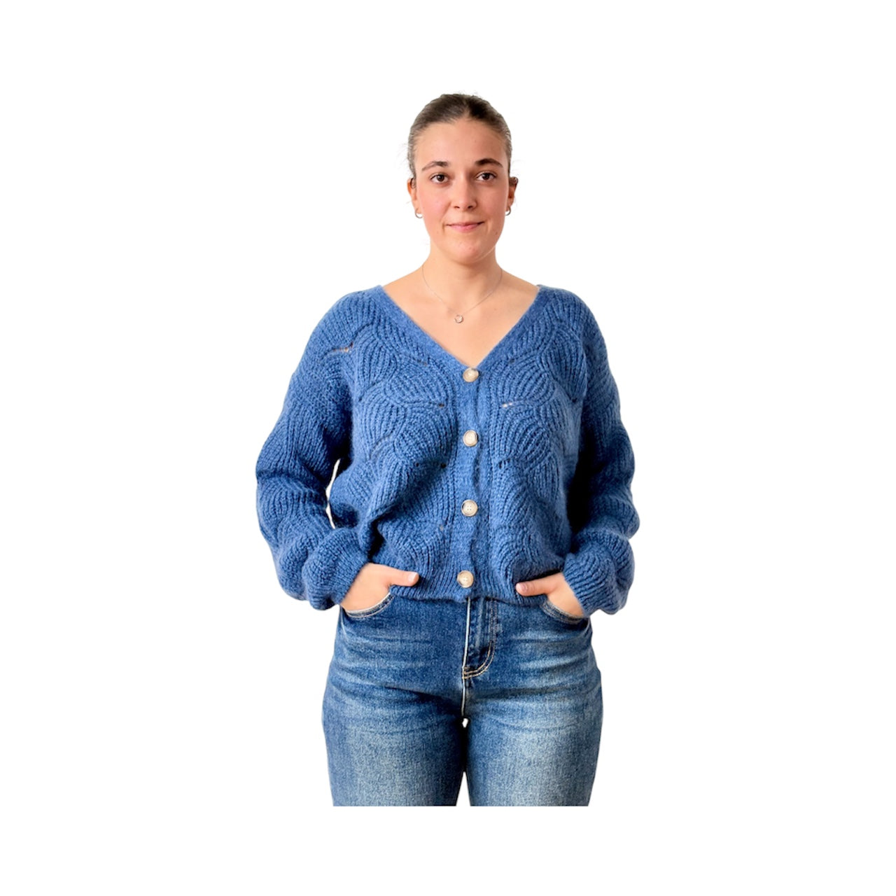 Cardigan loose mohair