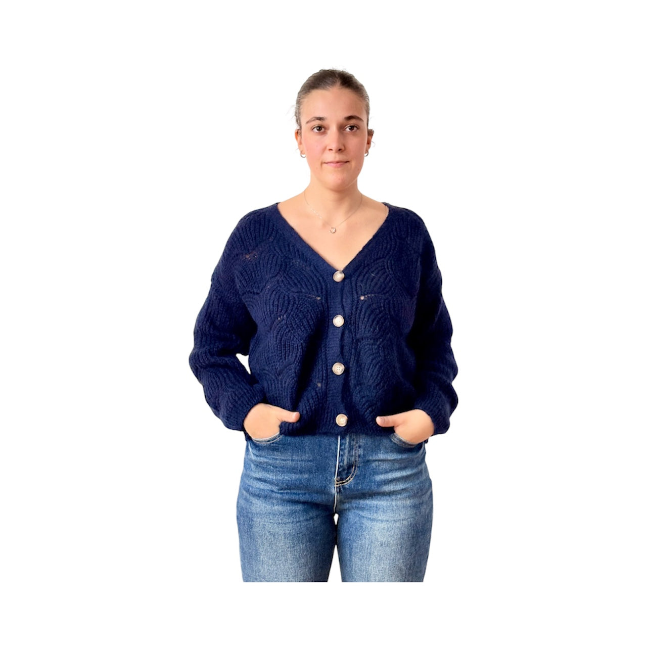 Cardigan loose mohair