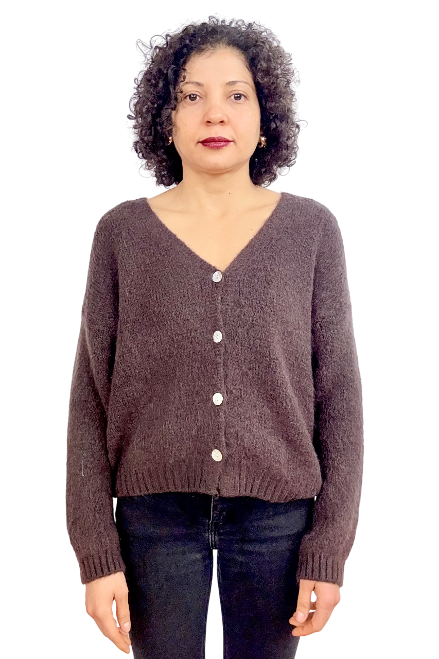Cardigan kint button