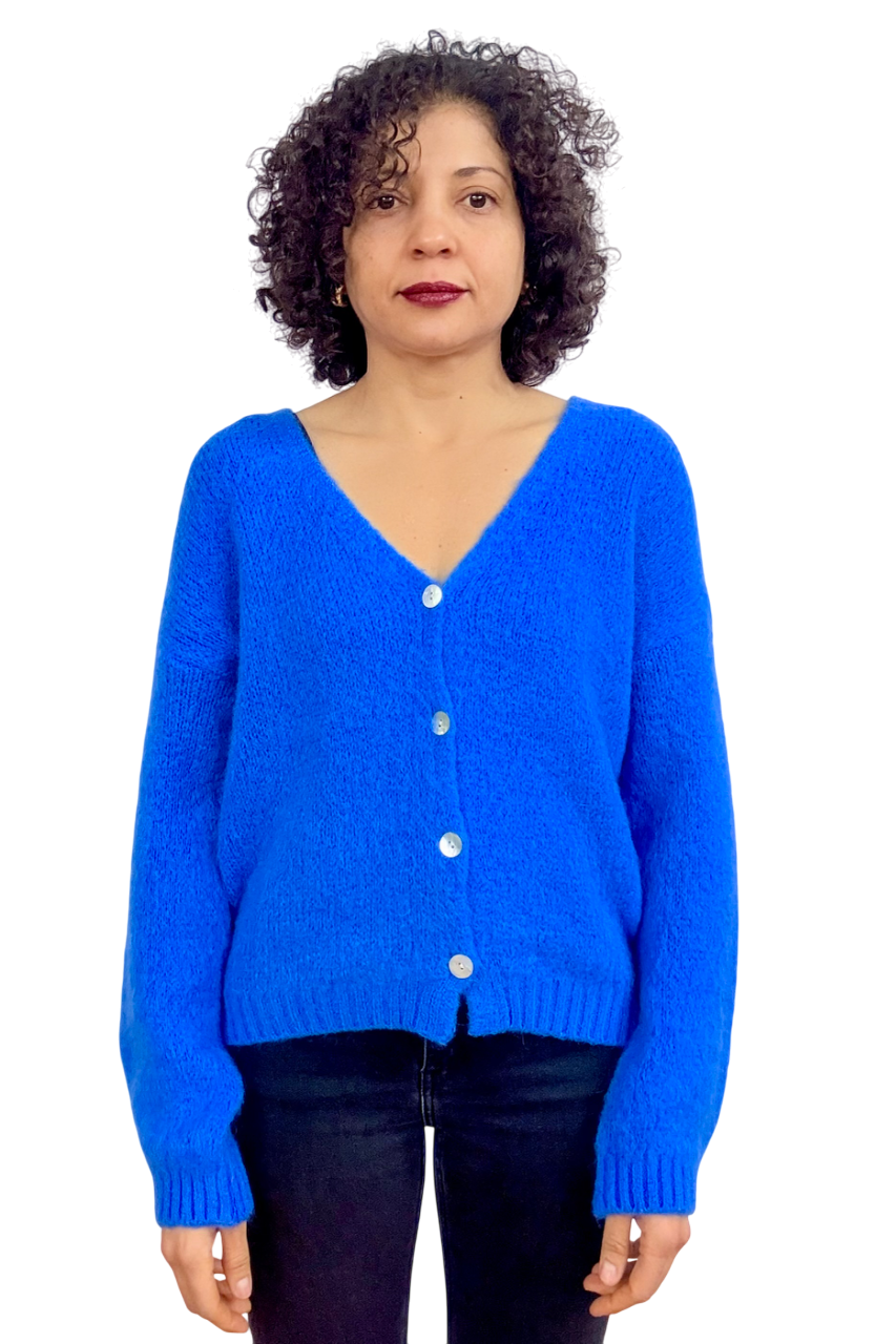 Cardigan kint button