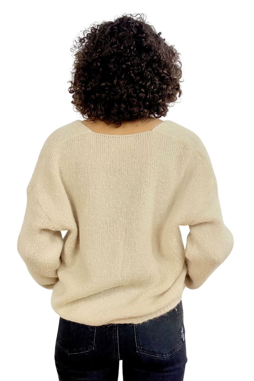 Cardigan kint button