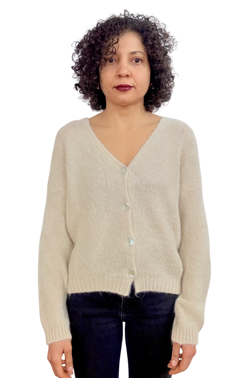 Cardigan kint button
