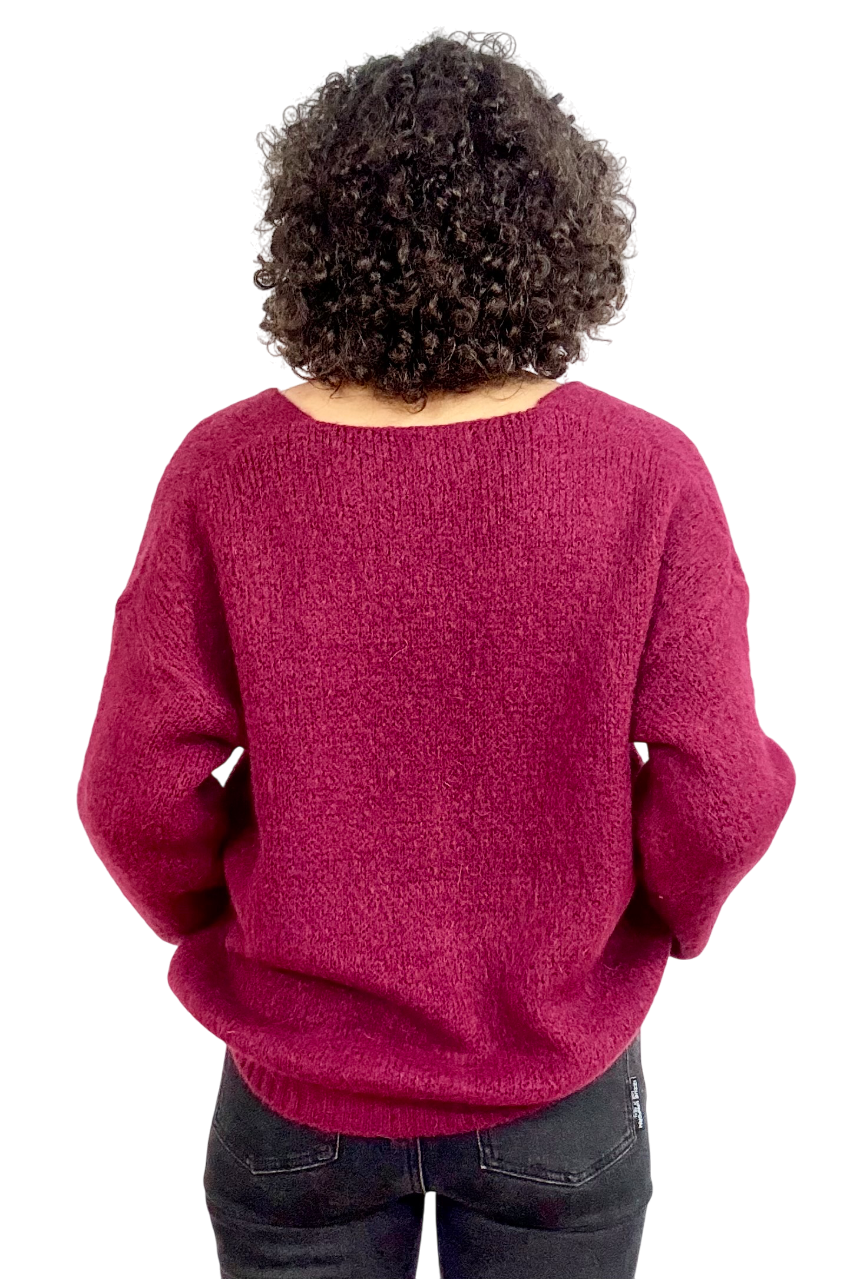 Cardigan kint button