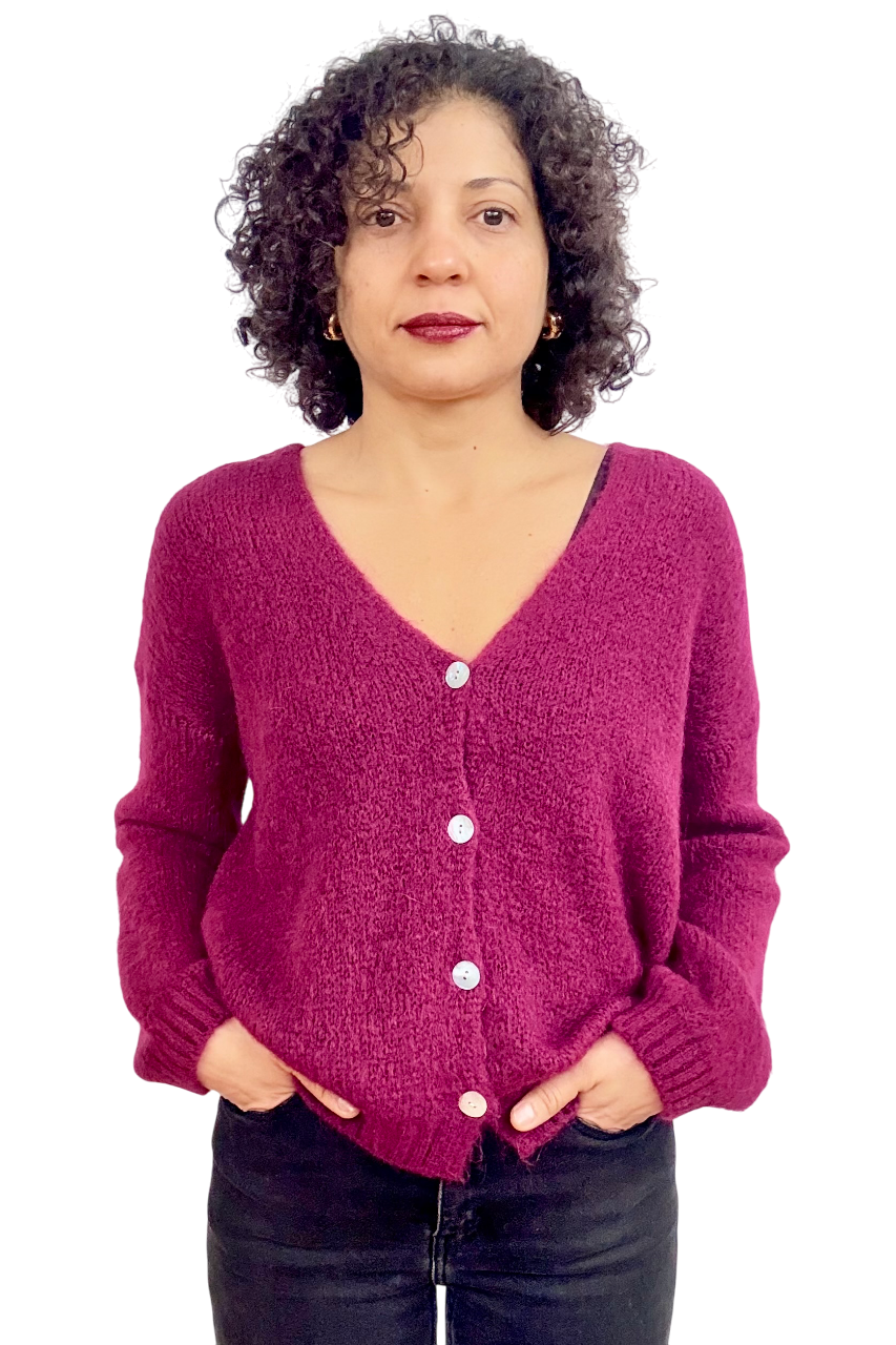 Cardigan kint button