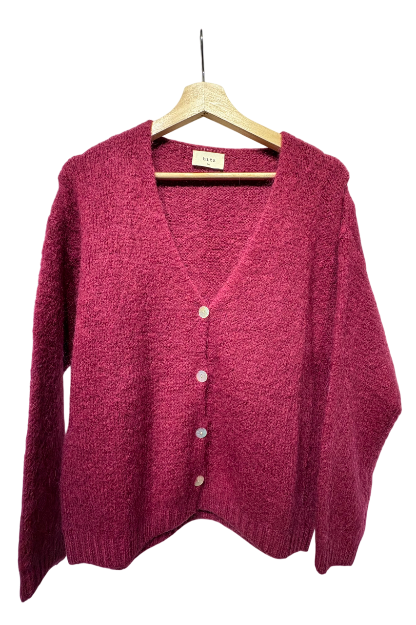 Cardigan kint button