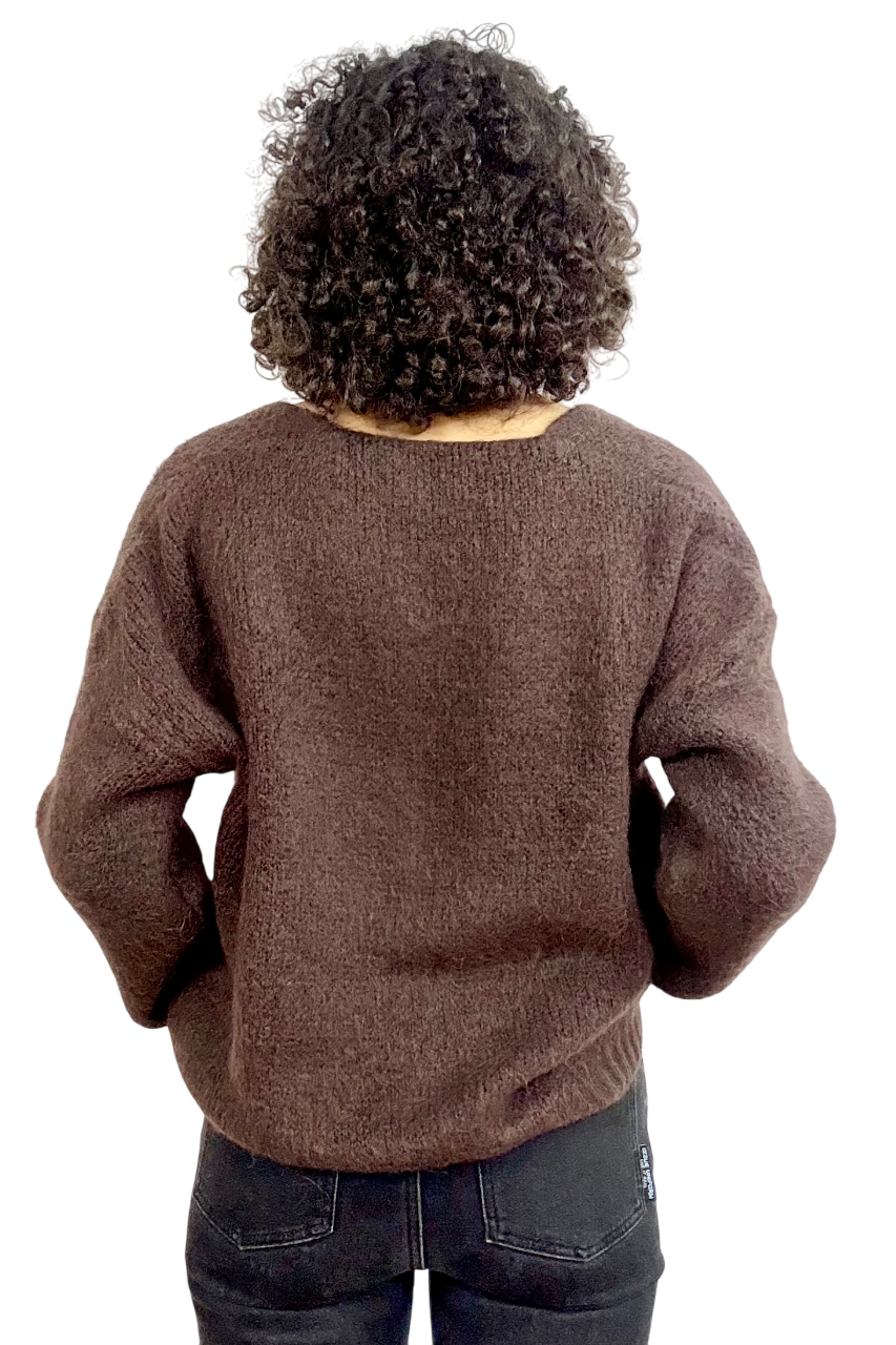 Cardigan kint button