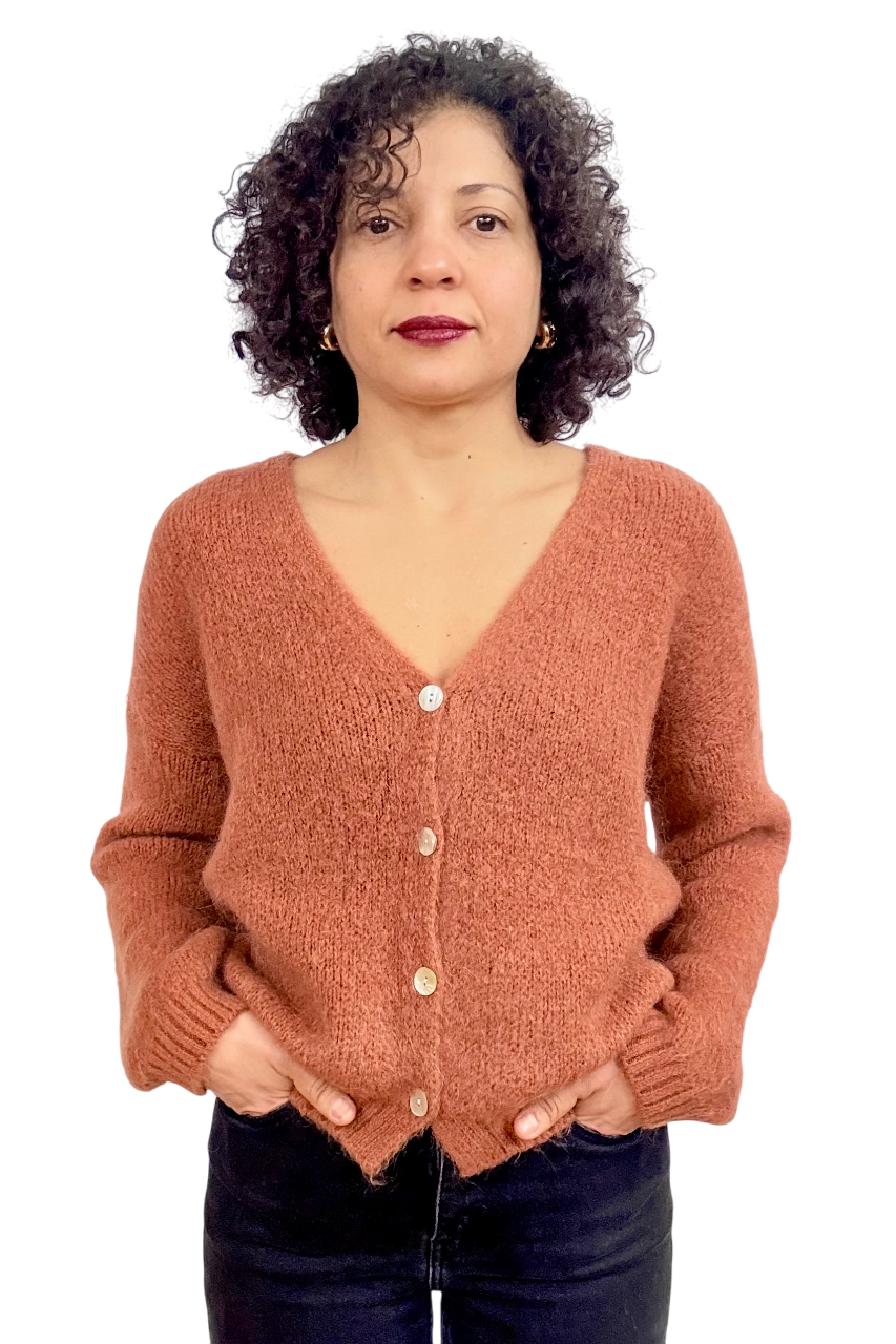 Cardigan kint button