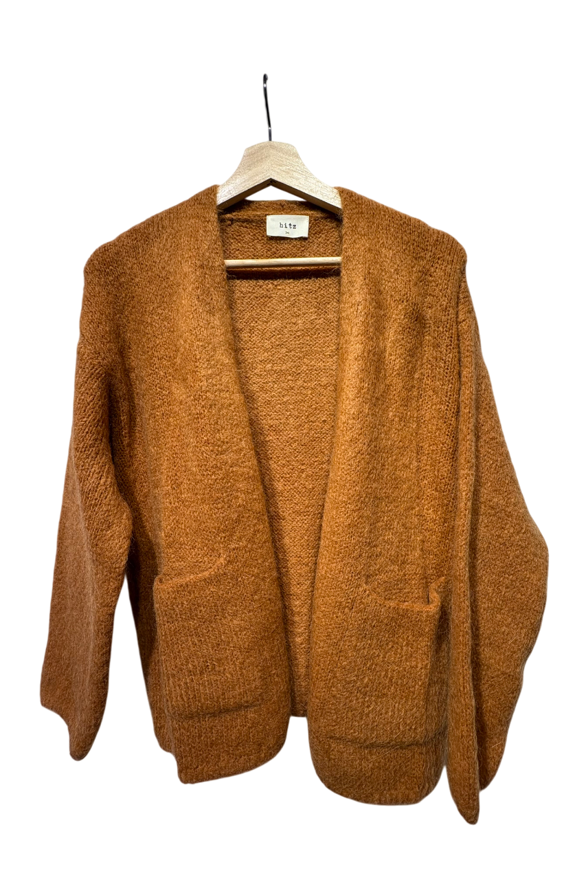 Cardigan kint pocket